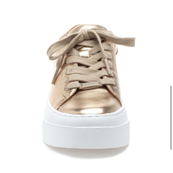 NWT J/SLIDES AMANDA Gold Metallic Sneaker - Picture 5 of 16
